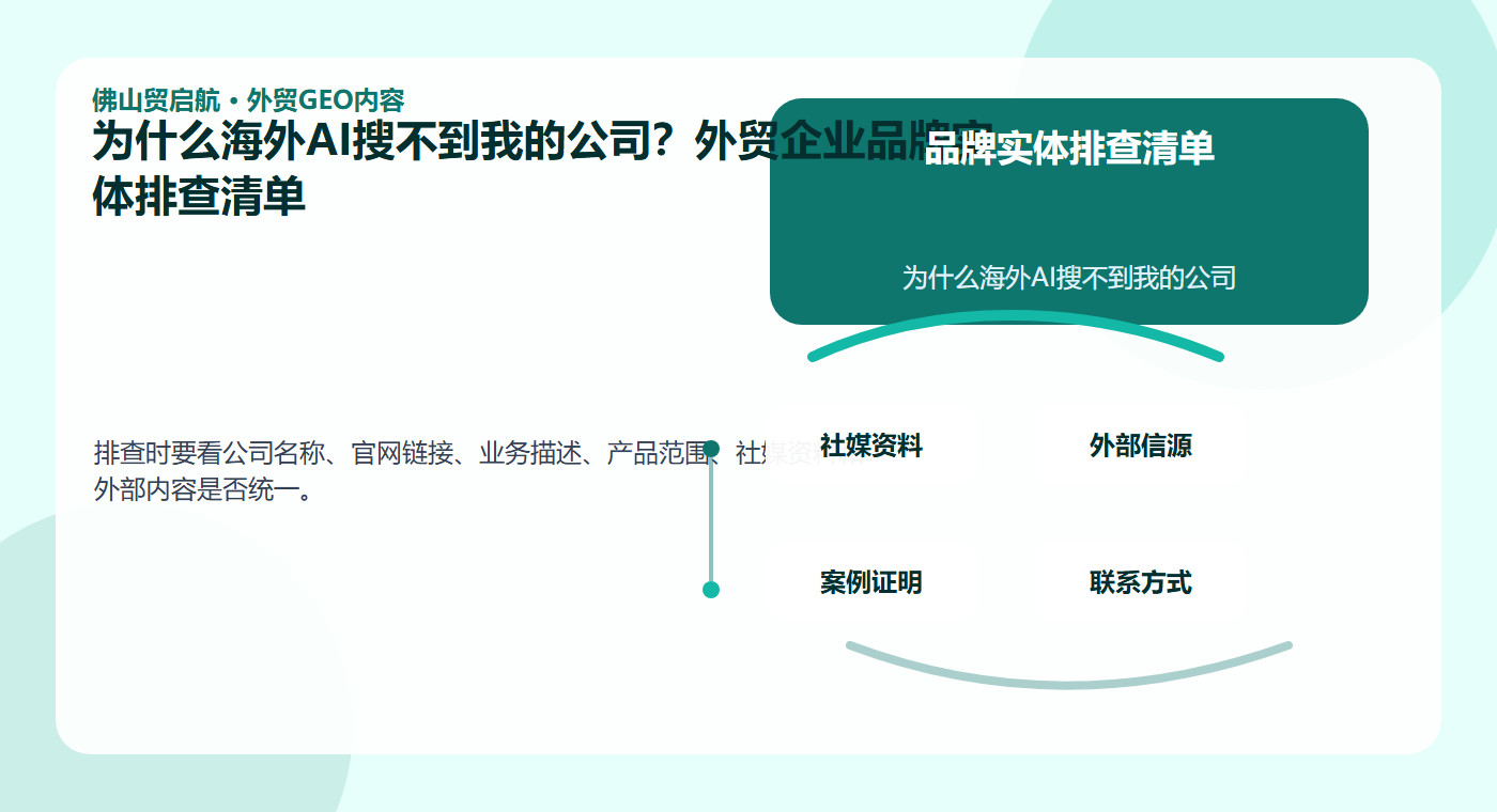 为什么海外AI搜不到我的公司？外贸企业品牌实体排查清单 配图2